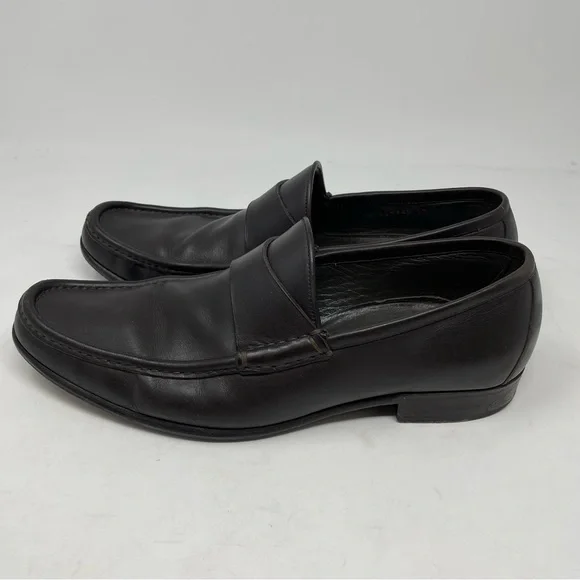 Gucci Brown Leather Men's Loafers 10D - Picture 3 of 15